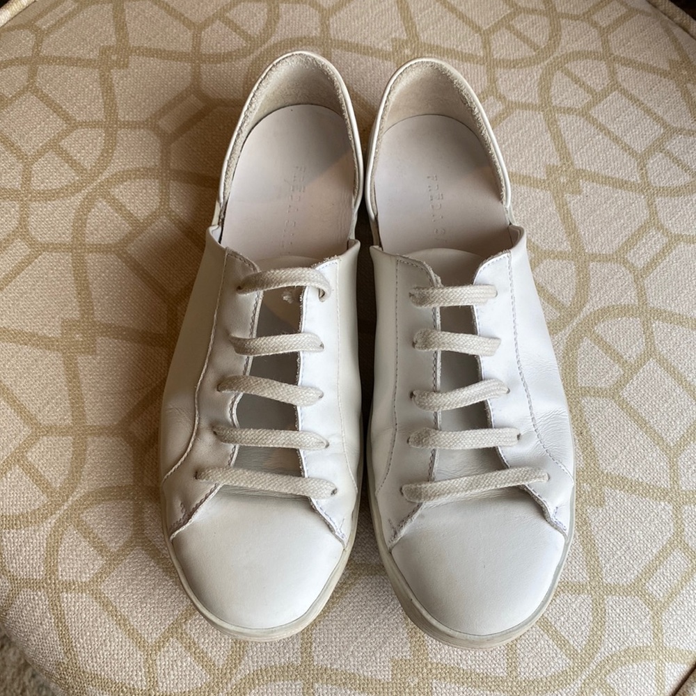 Freda Salvador EDA D’Orsay, white leather sz 7
